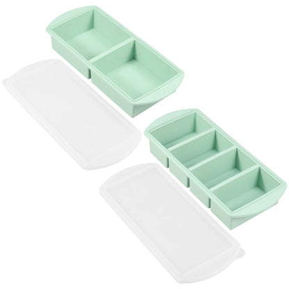 Revolutionary Silicone Freezer Tray - Effortlessly Store and Organize Your Food with 2 to 4 Cubes!
